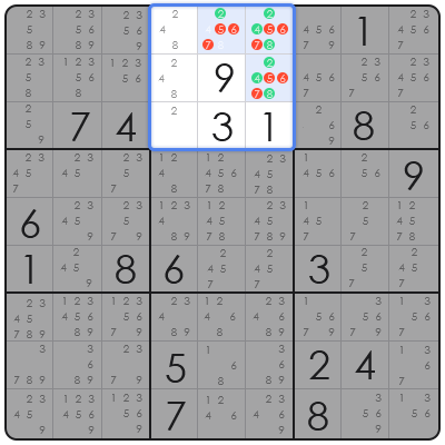 sudoku swordfish pattern